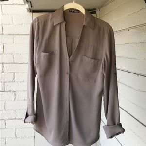 Express long sleeve button down - business look